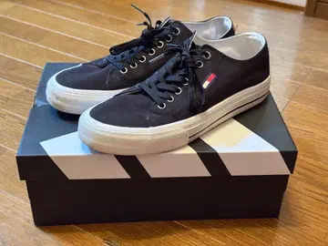Tommy Hilfiger 캔버스 스니커즈 블랙