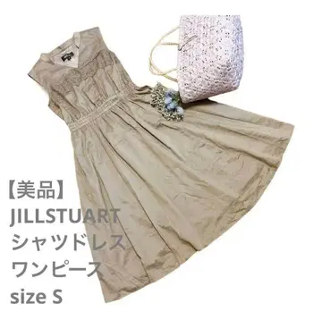 JILLSTUART 셔츠 드레스 원피스 베이지 S