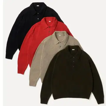 A.PRESSE 아프레쎄 Washed Silk Nep Polo Shirt