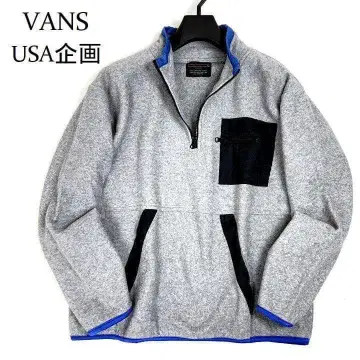 VANS USA 기획 플리스 하프 지퍼 풀오버 그레이 M