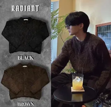 [ RADIANT ] Roundneck cardigan 브라운