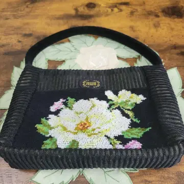 최종 가격 FEILER 핸드백 꽃무늬 블랙