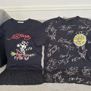 모두 담아! 이득! Ed Hardy 티셔츠 2장 세트
