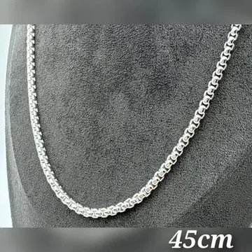실버 925 빈티지 체인 심플 체인 목걸이 45