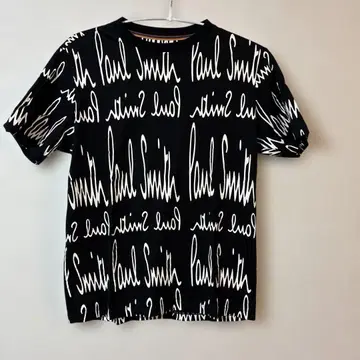 Paul Smith 올 로고 무늬 T셔츠 블랙 S