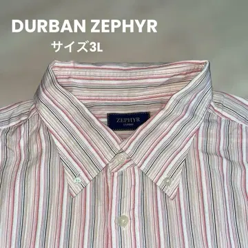 ZEPHYR DURBAN 더반 셔츠 반팔 버튼 다운 스트라이프