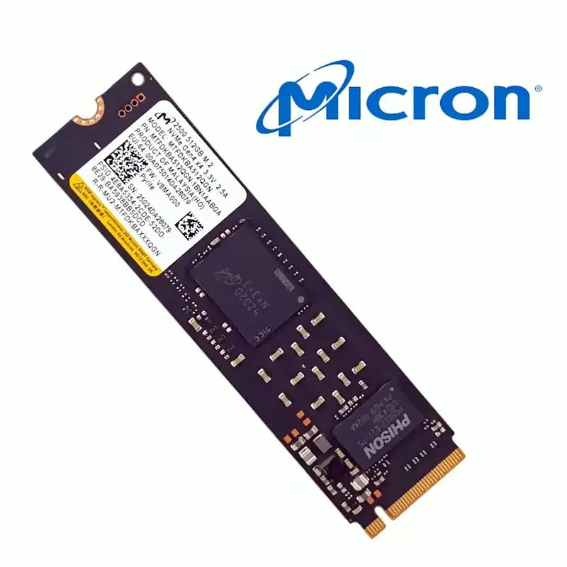 마이크론 2500 M.2 NVMe 512GB SSD Gen4 벌크 미사용