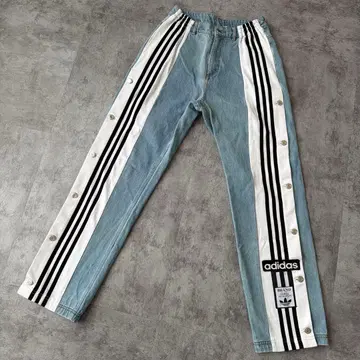 adidas 데님 팬츠 사이드 스냅 버튼