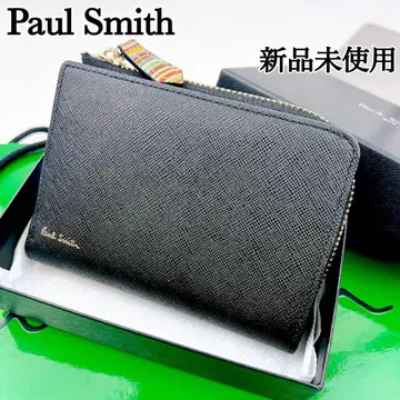 미사용 새상품 Paul Smith 폴스미스 접이식 지갑 이단 블랙