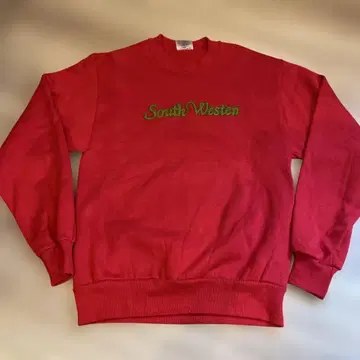 JERZEES 맨투맨 레드 South Westen 자수 미국