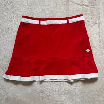 데상트 골프 스커트 골프웨어 만미 컬렉션 빨간색 M