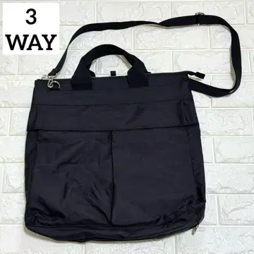 3WAY 미사용 헬멧 백 A4 블랙 숄더 백팩 핸드