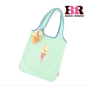Baskin Robbins 아이스크림 모양 파우치 포함 에코백 서티원