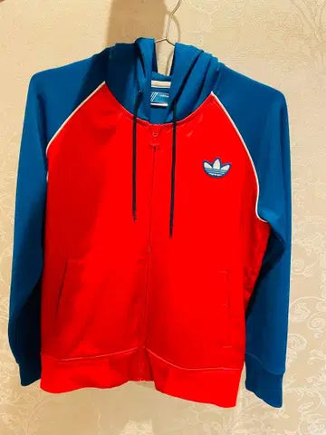 adidas Originals 트레포일 집업 후드티
