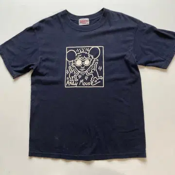 Keith Haring Andy Mouse T-Shirt M USA a1