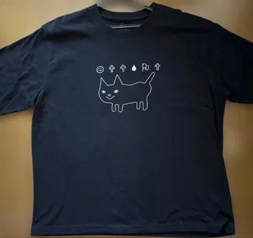 요네즈 켄시 Kenshi Yonezu 고양이 T셔츠 블랙 XL