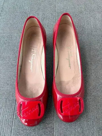 마이 페라가모 23cm 펌프스 빨간색