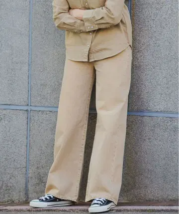 Levi's/리바이스 RIBCAGE WIDE LEG 베이지