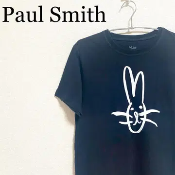 폴스미스 Paul Smith 토끼 프린트 T셔츠 블랙 손글씨