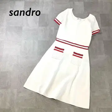 Sandro 디자인 니트 원피스 반팔