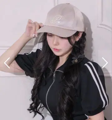 pium 백리본 비쥬 캡 핑크