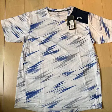 새상품 OAKLEY 티셔츠 퍼포먼스 핏 화이트 블루 XL