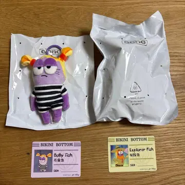 스펀지밥 Bully Fish 키링 popmart