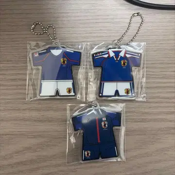 축구 일본 대표 유니폼형 아크릴 키링 3종 세트