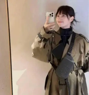 stein 23ss Contrast Trench Coat 코트 M