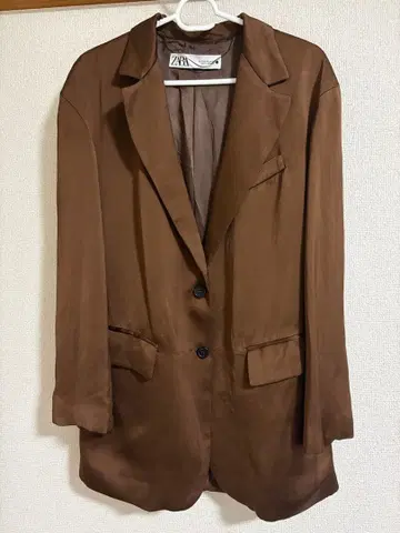 ZARA 테일러드 자켓 브라운 XS