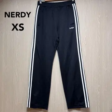 NERDY 트랙 팬츠 X S 블랙 자수 로고