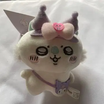 치이카와 x 산리오 모몽가 쿠로미 마스코트 키링