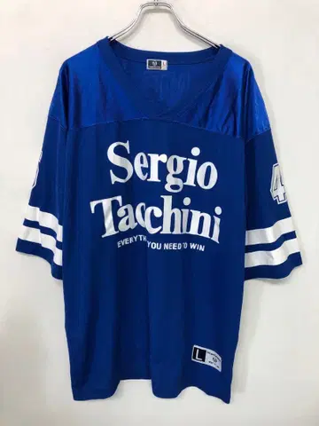 SERGIO TACCHINI 스포츠 스트릿 구제 의류 반팔 하키 셔츠