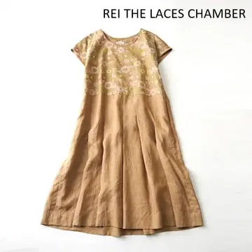REI THE LACES CHAMBER 린넨 자수 원피스 린넨 F