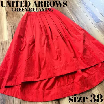 UNITED ARROWS 피쉬테일 디자인 플레어 스커트 38