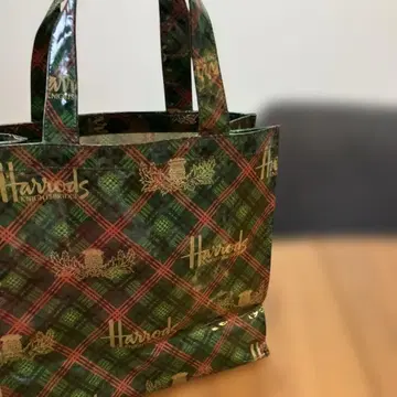 Harrods Knightsbridge 에코백 타탄 체크