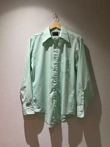 70-80s J.C.Penney 레귤러 카라 셔츠 라이트 그린