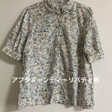 SALE 새상품급 애프터눈 티 리버티 패턴 상의