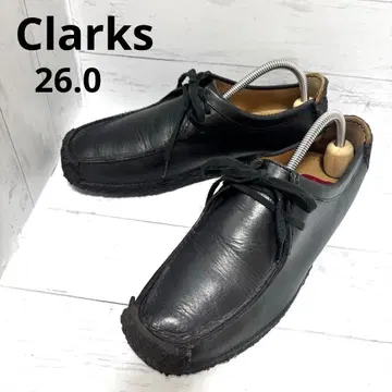인기 Clarks 클락스 나탈리 가죽 블랙 크레이프솔