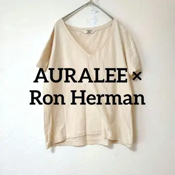 AURALEE for Ron Herman 오라리 V넥T셔츠