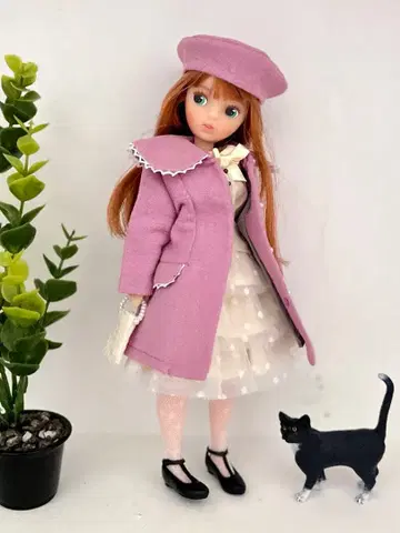 캐슬 Galum 코트 리카짱 복각판 초대 리카짱 한국 인형