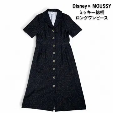 Disney x MOUSSY 미키 올 패턴 롱 원피스