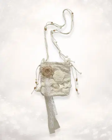 미사용 새상품 페어리 그런지 모리걸 이소재 숄더 미니백