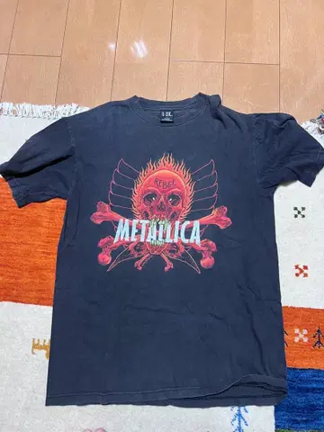 90s Metallica PUSHEAD REBEL 스컬 프린트 티