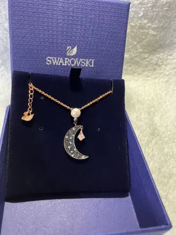 SWAROVSKI 스와로브스키 목걸이 문 파베