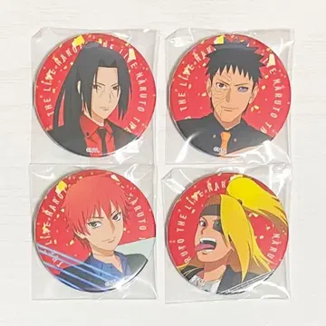 NARUTO THE LIVE 캔뱃지 우치하 이타치 오비토 사소리 데이다라
