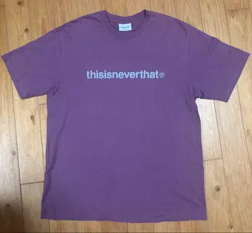 thisisneverthat 로고 프린트 T셔츠 퍼플 L