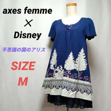 axes femme x Disney 콜라보 원피스 원더랜드 앨리스 M