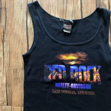 HARLEY DAVIDSON 탱크탑 백 프린트 할리데이비슨