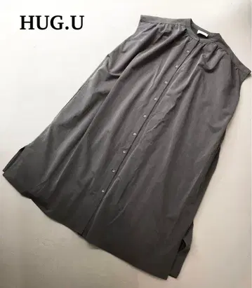 HUG.U 하그유 백 플리츠 롱 원피스